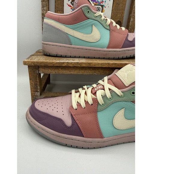 Jordan 1 Low SE Easter Arctic Punch Purple Pulse Womens Size 9 DJ5196-615 - Picture 5 of 11